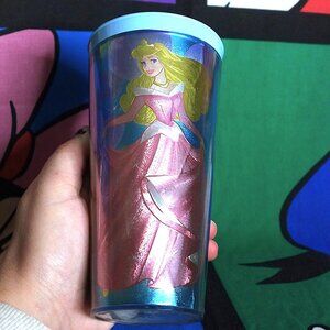 Vintage Sleeping Beauty Shiny Plastic Cup